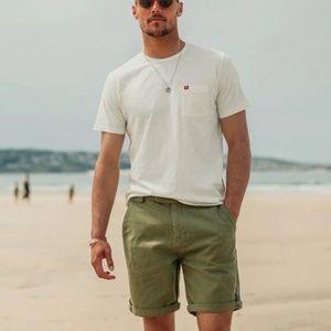Scotch & Soda Olive Green Men's Shorts
